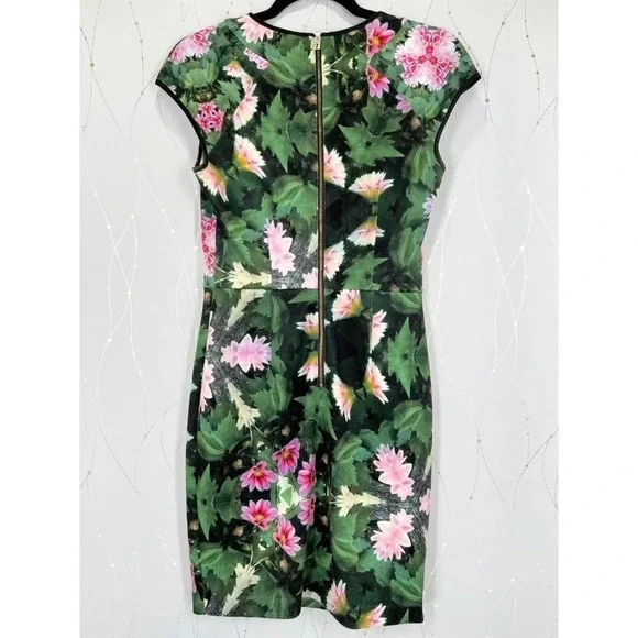 Ted Baker London Green Floral Sheath Dress $385 - Picture 8 of 13